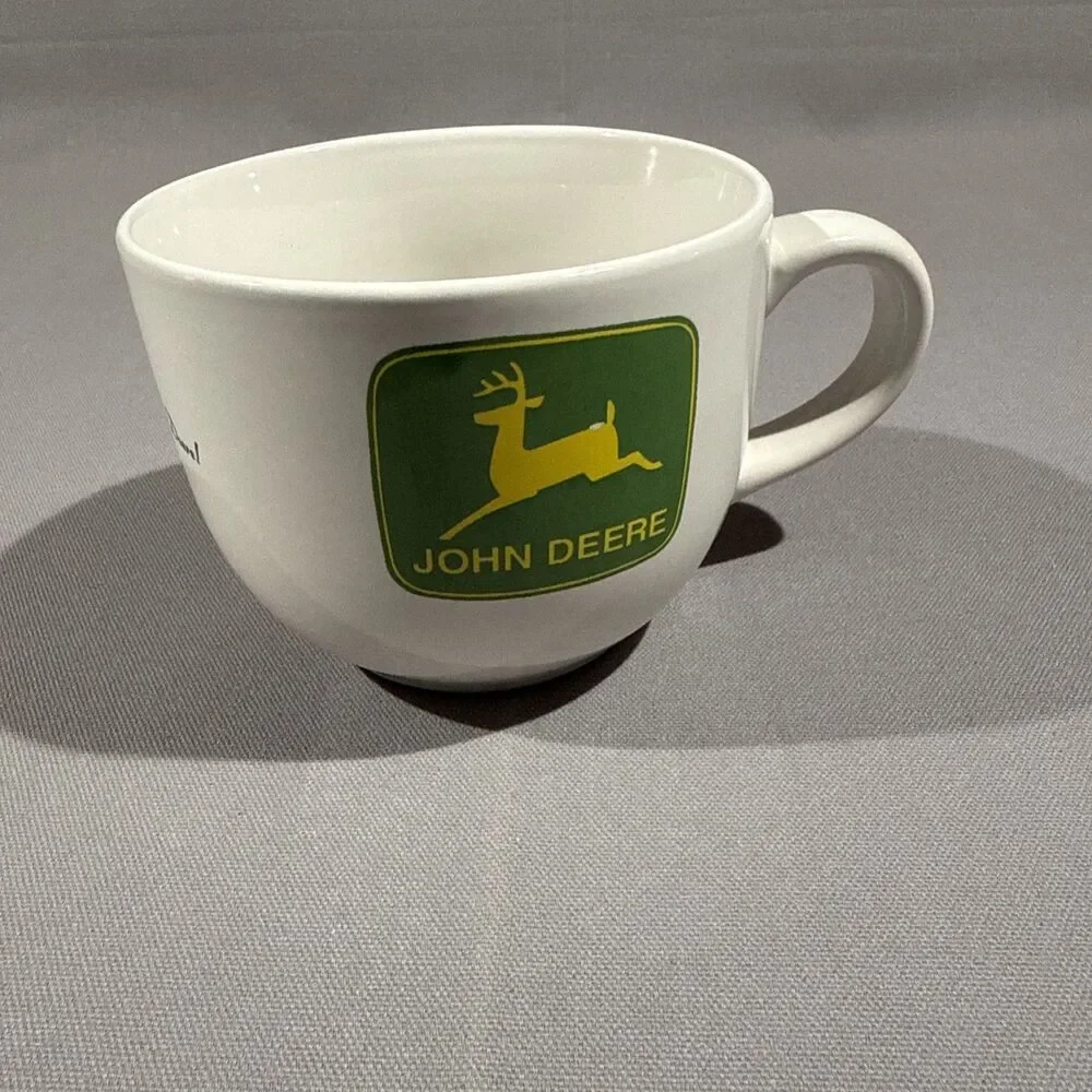 John Deere 24 oz Large Oversized Coffee Mug Soup Chili Bowl by Gibson